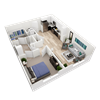 Tide 1 bedroom 1 bath