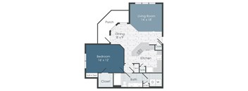 VillagesAtRaleighBeach_A1D_1b1b_934sqft_2D