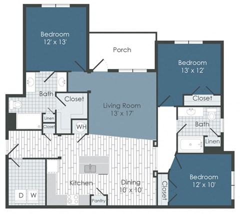 VillagesAtRaleighBeach_C2A_3b2b_1429sqft_2D