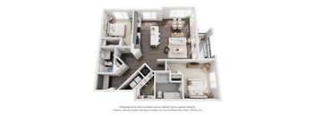 a 1 bedroom floorplan is shown in this image