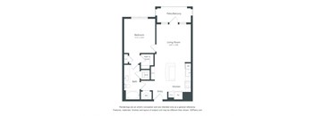 a floor plan of a bedroom apartment