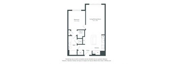 a floor plan of a bedroom apartment