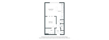 a floor plan of a bedroom apartment