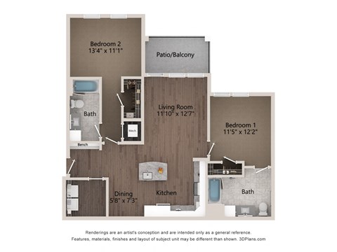a floor plan of a house with a bedroom and a living room
