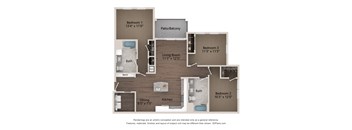 this is a 3d floor plan of a 2100 sq ft house