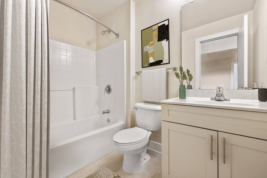 a bathroom with a shower toilet and sink