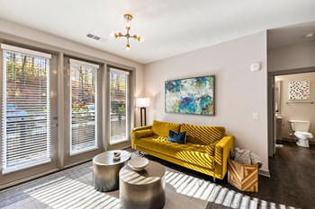 living room area with yellow couch - Photo Gallery 6