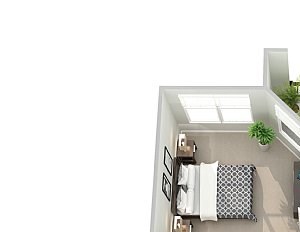 Meridian at Broad Street Market One Bedroom Floor Plan