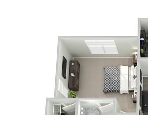 Meridian at Broad Street Market Two Bedroom Floor Plan