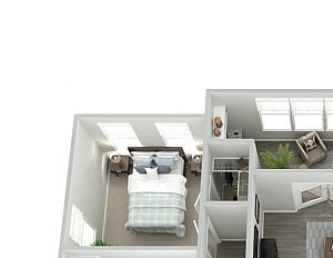 Meridian at Broad Street Market Three Bedroom Floor Plan