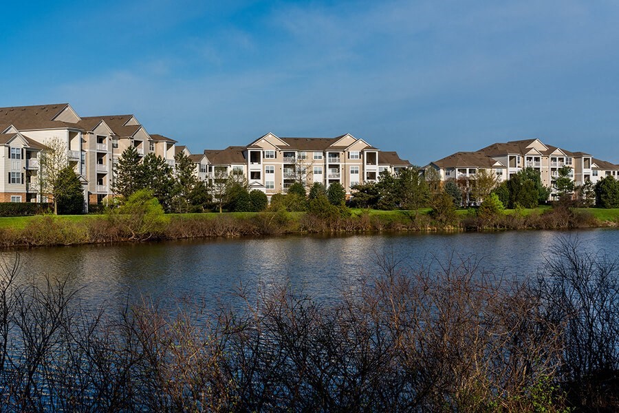 The Ashborough Exterior Pond View