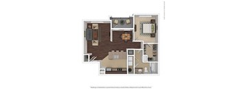 a floor plan of a house with a wooden floor