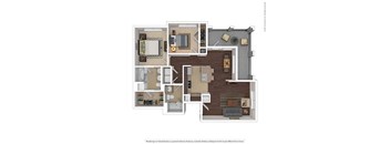 a floor plan of a house with a fireplace