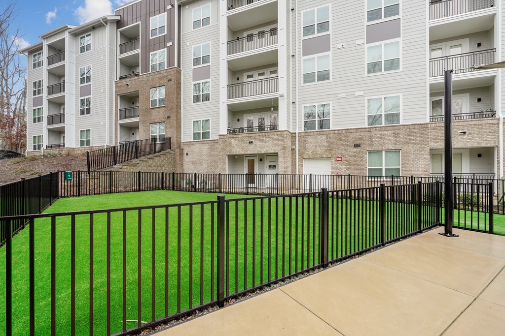 our apartments have a spacious yard with green grass
