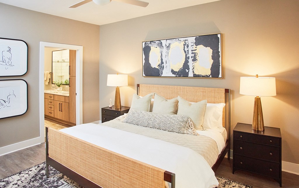 bedroom with king sized bed