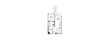 Escape Floor Plan at 360 Luxury Apartments, San Diego, 92122