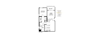 Evolve Floor Plan at 360 Luxury Apartments, San Diego, CA