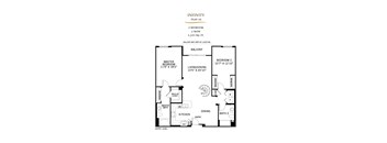 Infinity Floor Plan at 360 Luxury Apartments, California