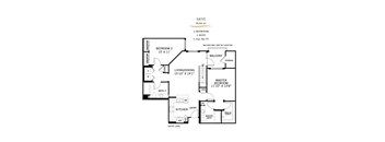 Skye Floor Plan at 360 Luxury Apartments, California
