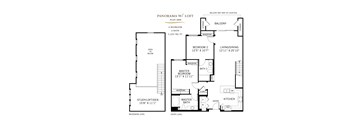 Panorama With Loft Floor Plan at 360 Luxury Apartments, San Diego, CA, 92122