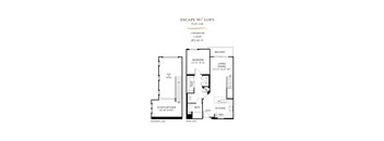 Escape With Loft Floor Plan at 360 Luxury Apartments, California