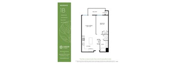 1B Floor Plan at Garden at 3Roots, San Diego, CA 92126
