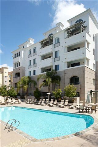 Glimmering Pool at La Jolla Crossroads Apartments, San Diego, California