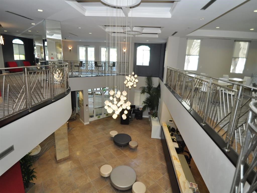 Aerial Lobby View at La Jolla Crossroads Apartments, California