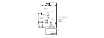 Coronado Floor Plan at Costa Verde Village Apartments, San Diego