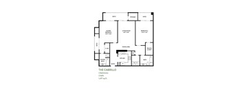 Cabrillo Floor Plan at Costa Verde Village Apartments, San Diego, CA 92122