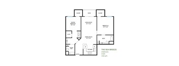 Sea Breeze Floor Plan at Costa Verde Village Apartments, San Diego, CA