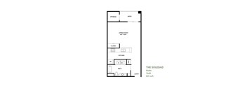 Soledad Floor Plan at Costa Verde Village Apartments, California, 92122