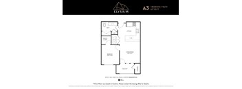 A3 Floor Plan Unit at Elysium, Phoenix, 85054