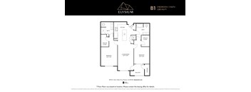 B1 Floor Plan Unit at Elysium, Phoenix, Arizona