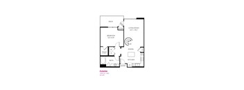 Fusion Floor Plan at Metropolis Apartments, IRVINE