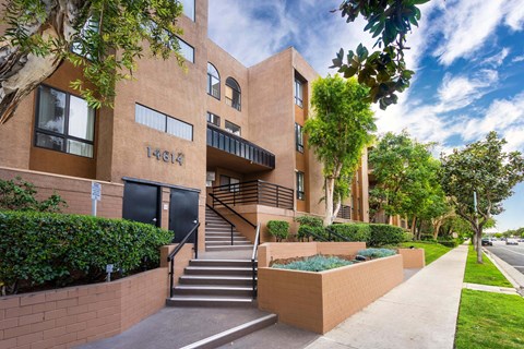 Welcome Sign at Burbank Gardens Apartments, Sherman Oaks, 91411