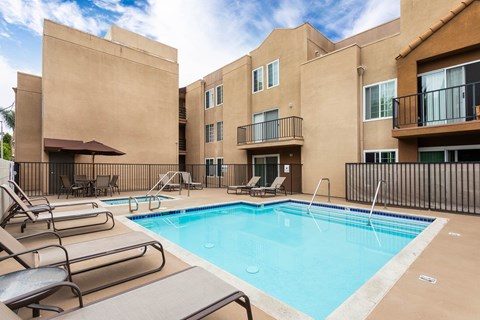 Swimming Pool at Fulton Gardens Apartments, Sherman Oaks, 91423