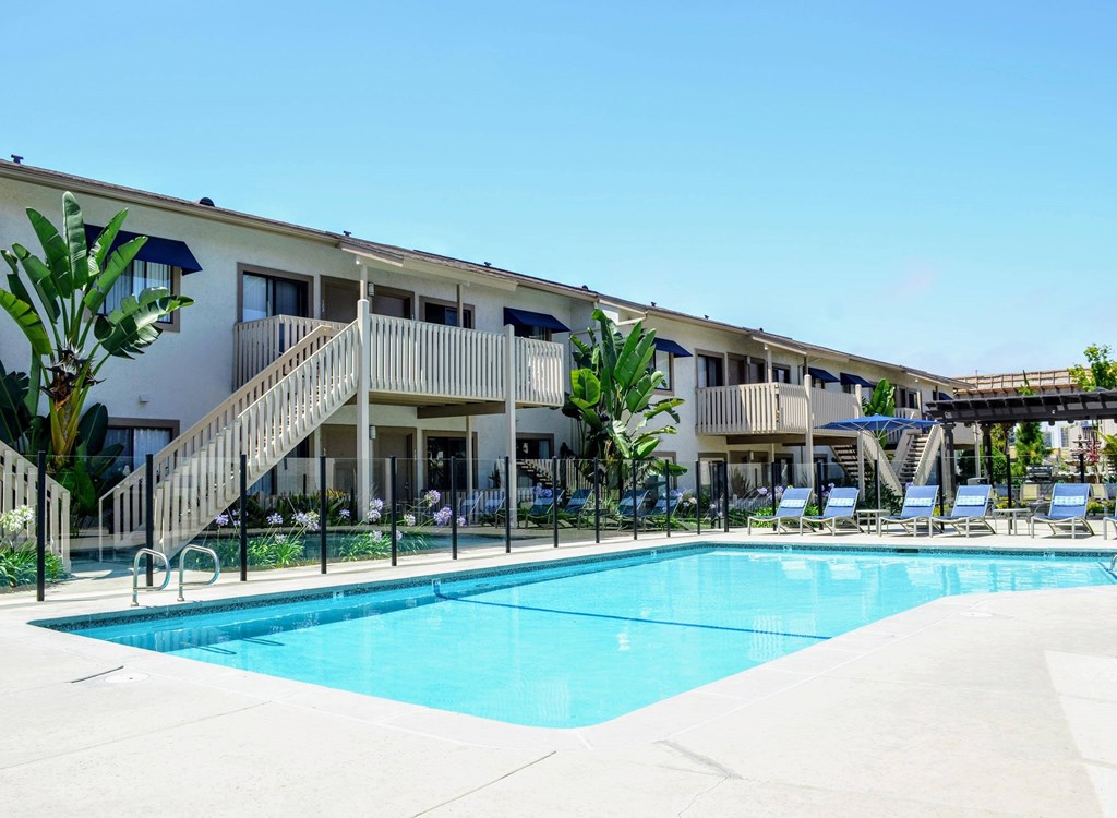 Large Pool at La Jolla Canyon Apartments, San Diego, 92121