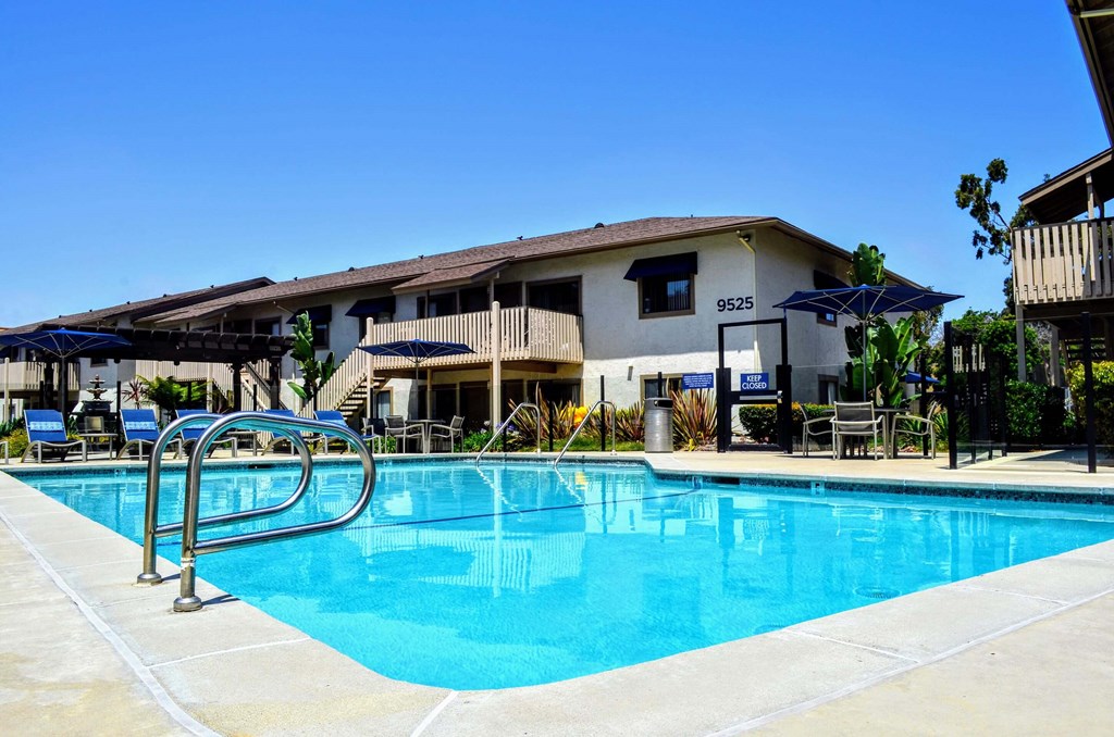 Resort Style Pool at La Jolla Canyon Apartments, San Diego California