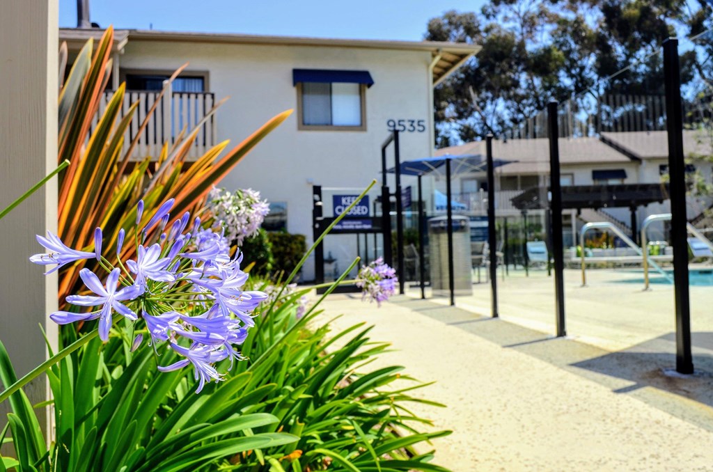 Walking Path at La Jolla Canyon Apartments, San Diego California