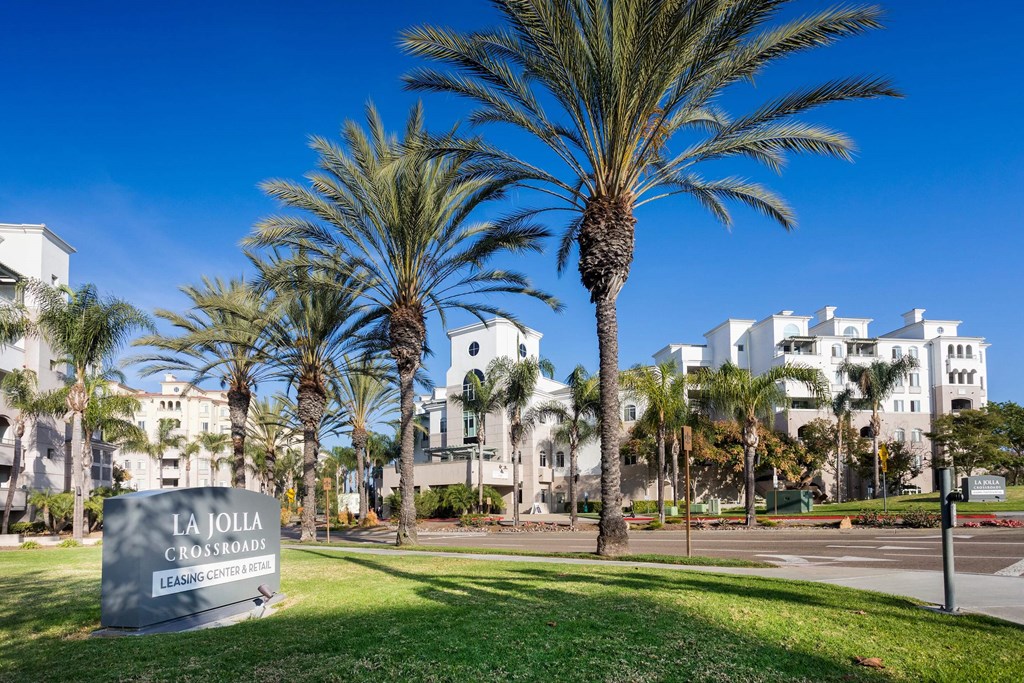Property Signage at La Jolla Crossroads Apartments, San Diego