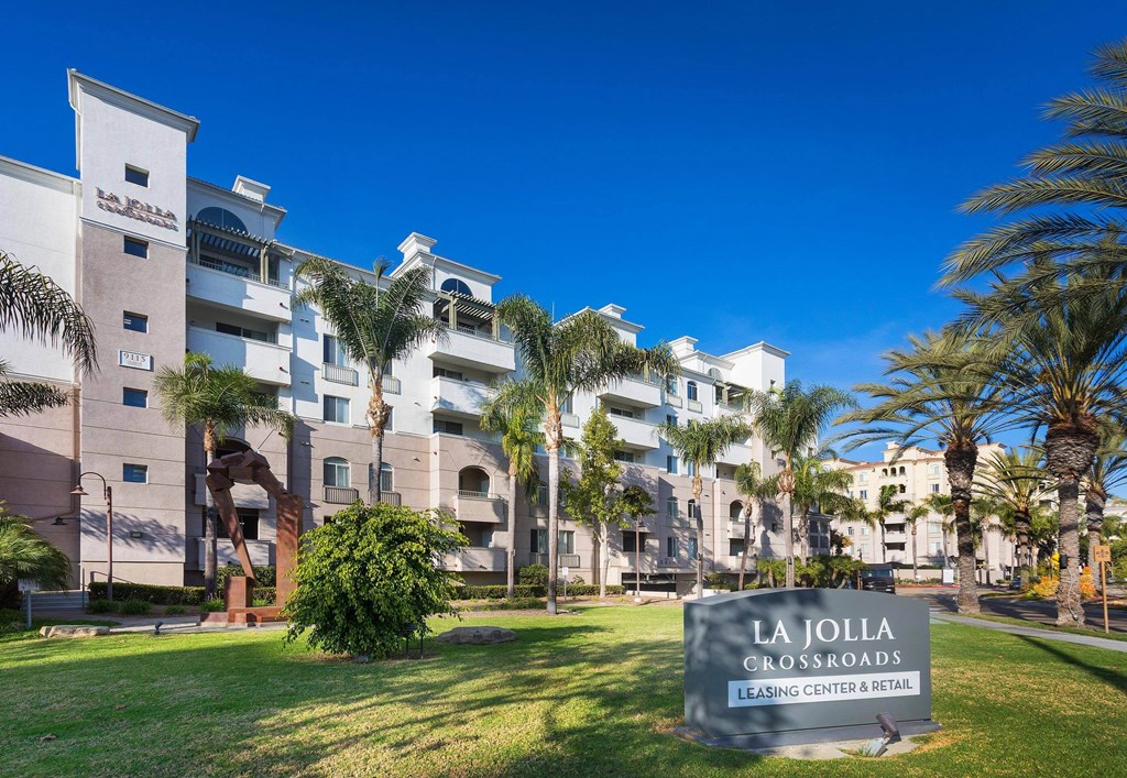 Property Signage at La Jolla Crossroads Apartments, California