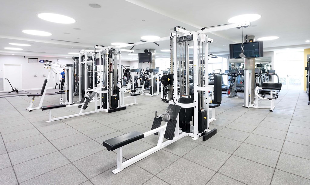 Gym at La Jolla Crossroads Apartments, San Diego