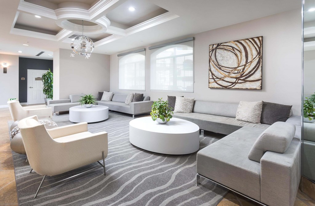 Lounge Area at La Jolla Crossroads Apartments, San Diego
