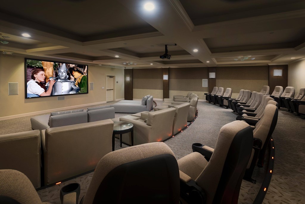 Private Movie Theatre at La Jolla Crossroads Apartments, California