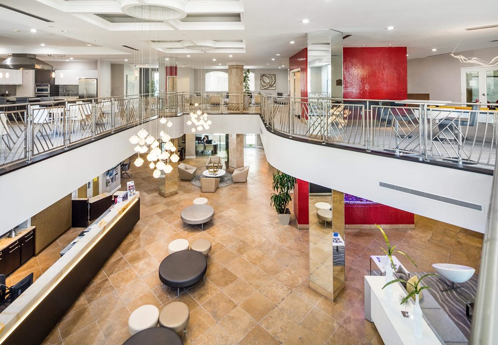 Large Clubhouse at La Jolla Crossroads Apartments, California