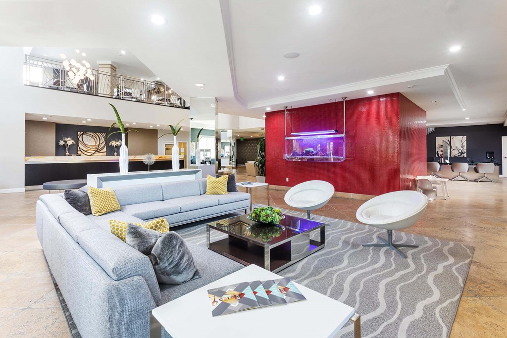 Resident Lounge at La Jolla Crossroads Apartments, California