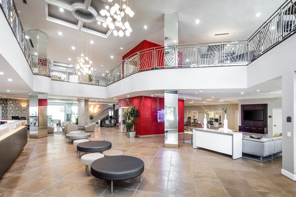 Clubhouse Interior at La Jolla Crossroads Apartments, San Diego, 92122