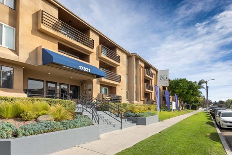 Exterior of Building at Northridge Gardens Apartments, California