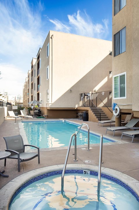 Pool View at Vineland Gardens, California